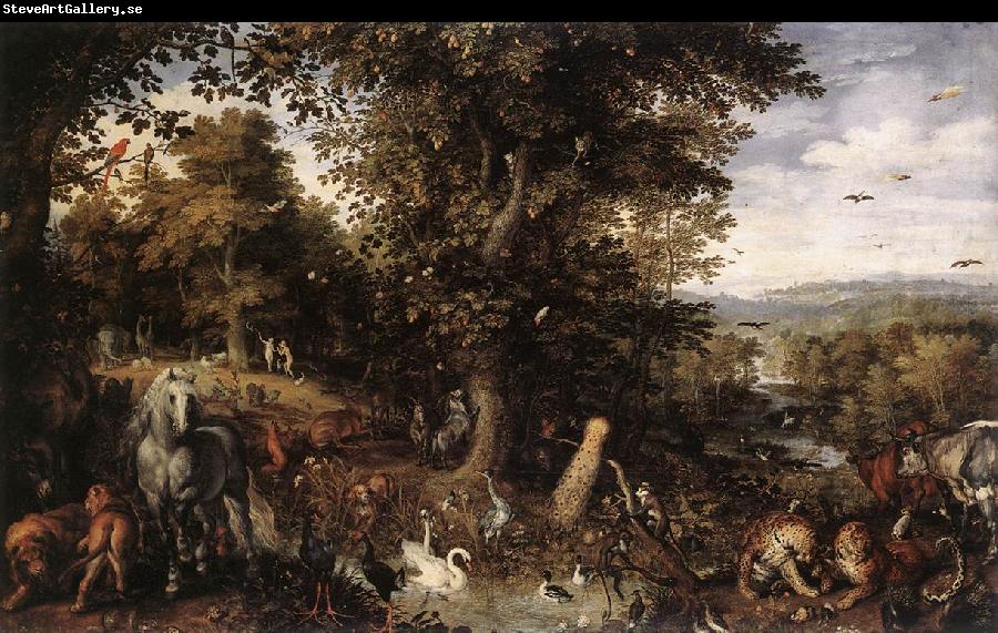 BRUEGHEL, Jan the Elder Garden of Eden fdgd